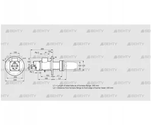 BIC 100HB-300/335-(37E)ER (84199092) Газовая горелка Kromschroder