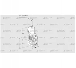 VAD1T-/15N/NQGL-25B (88033080) Газовый клапан с регулятором давления Kromschroder