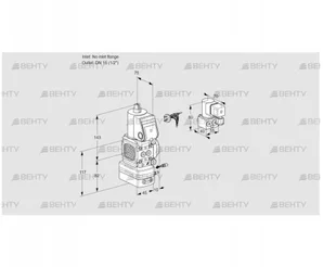 VAG1-/15R/NWBE (88031023) Газовый клапан с регулятором соотношения Kromschroder