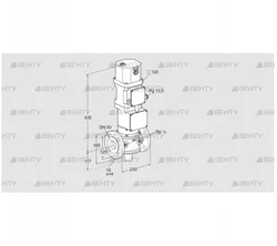 VK 50F40W5XG43D (85314111) Газовый клапан с приводом Kromschroder