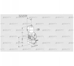 VAG1-/20R/NPGLAK (88027546) Газовый клапан с регулятором соотношения Kromschroder