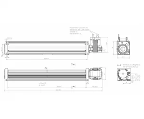 Тангенциальный вентилятор ebmpapst QL3/3000A2-2118LH-455cx