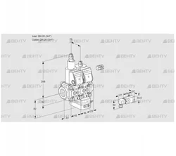 VCG1E20R/20R05LGEWR/2-PP/MMMM (88104851) Клапан с регулятором соотношения Kromschroder