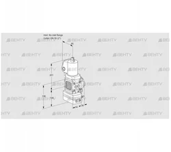 VAG3T-/50N/NQSLAA (88008050) Газовый клапан с регулятором соотношения Kromschroder