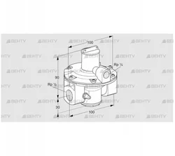 GDJ 15R04-4Z (03155061) Регулятор давления Kromschroder