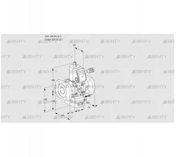 VAG350F/NWAE (88028724) Газовый клапан с регулятором соотношения Kromschroder