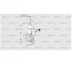 VAS250/-R/LW (88015839) Газовый клапан Kromschroder