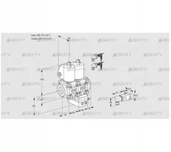 VCG1E15R/15R05NGEWL6/PPPP/-3PP (88106889) Клапан с регулятором соотношения Kromschroder