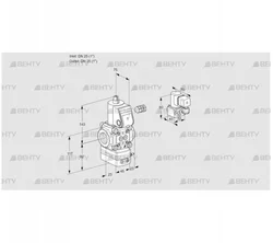 VAD125R/NQ-50A (88026080) Газовый клапан с регулятором давления Kromschroder