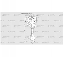 IBHR40Z01A/40A2A (88303528) Дроссельная заслонка Kromschroder