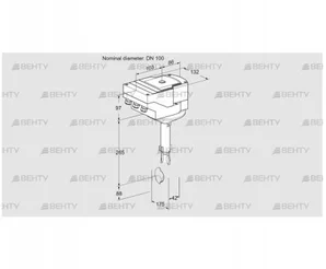 IBH100Z01A/20-07W2TR10 (88300948) Дроссельная заслонка Kromschroder