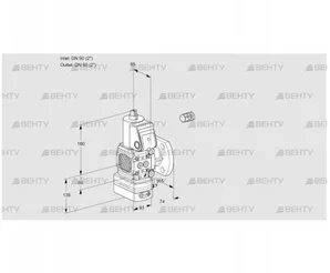 VAD3E50F/50F05FD-25WR/PP/PP (88106205) Газовый клапан с регулятором давления Kromschroder