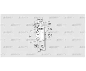 DG 40VC6D-6WG (84448824) Датчик-реле давления газа Kromschroder