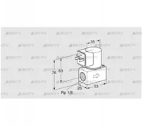 VG 6R05Q6 (85230040) Запорный газовый клапан Kromschroder