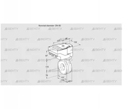 IBG80W05/20-30Q3E (88302398) Дроссельная заслонка Kromschroder