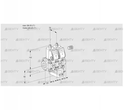 VCG1E25R/25R05NGEWR/PPPP/PPPP (88105369) Клапан с регулятором соотношения Kromschroder