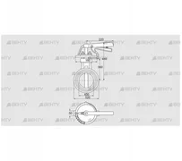 DKR 450Z03H450D (72701380) Дроссельная заслонка Kromschroder