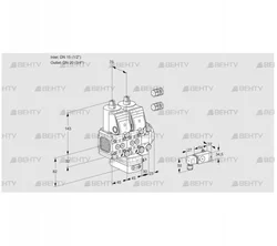 VCG1E15R/20R05FNGEVWR3/PP2-/PPPP (88103677) Клапан с регулятором соотношения Kromschroder