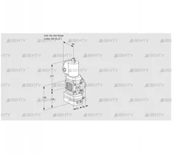 VAD3T-/50N/NQGL-50A (88033099) Газовый клапан с регулятором давления Kromschroder