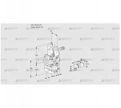 VAD350R/NW-100A (88007542) Газовый клапан с регулятором давления Kromschroder