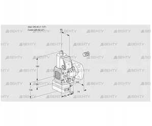 VAD3E40R/50F05FD-50VWR/PP/PP (88106157) Газовый клапан с регулятором давления Kromschroder