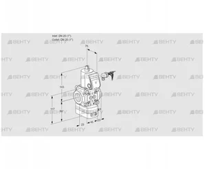 VAD125R/NW-50A (88004525) Газовый клапан с регулятором давления Kromschroder