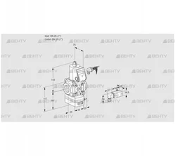 VAD125R/NK-100A (88000659) Газовый клапан с регулятором давления Kromschroder