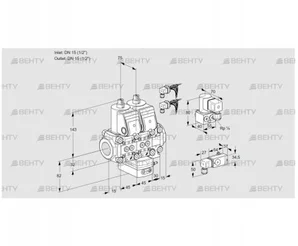 VCG1E15R/15R05NGEVWR6/-3PP/PPZY (88105319) Клапан с регулятором соотношения Kromschroder