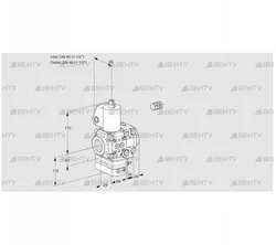 VAH2E40R/40R05HEVWL/PP/MM (88105226) Клапан с регулятором расхода Kromschroder