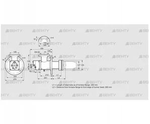 BIC 125RB-250/285-(15)EB (84099943) Газовая горелка Kromschroder