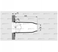 TSC 50B028-300/135-Si-1500 Z (74924200) Комплект керамического насадка Kromschroder