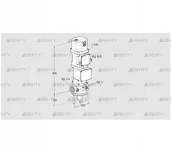 VK 40R10W6XA43D (85315018) Газовый клапан с приводом Kromschroder