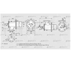 ZIO 200HBL-300/235-(23)D (84277084) Газовая горелка Kromschroder