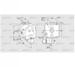 DG 500U-9T (84447048) Датчик-реле давления газа Kromschroder